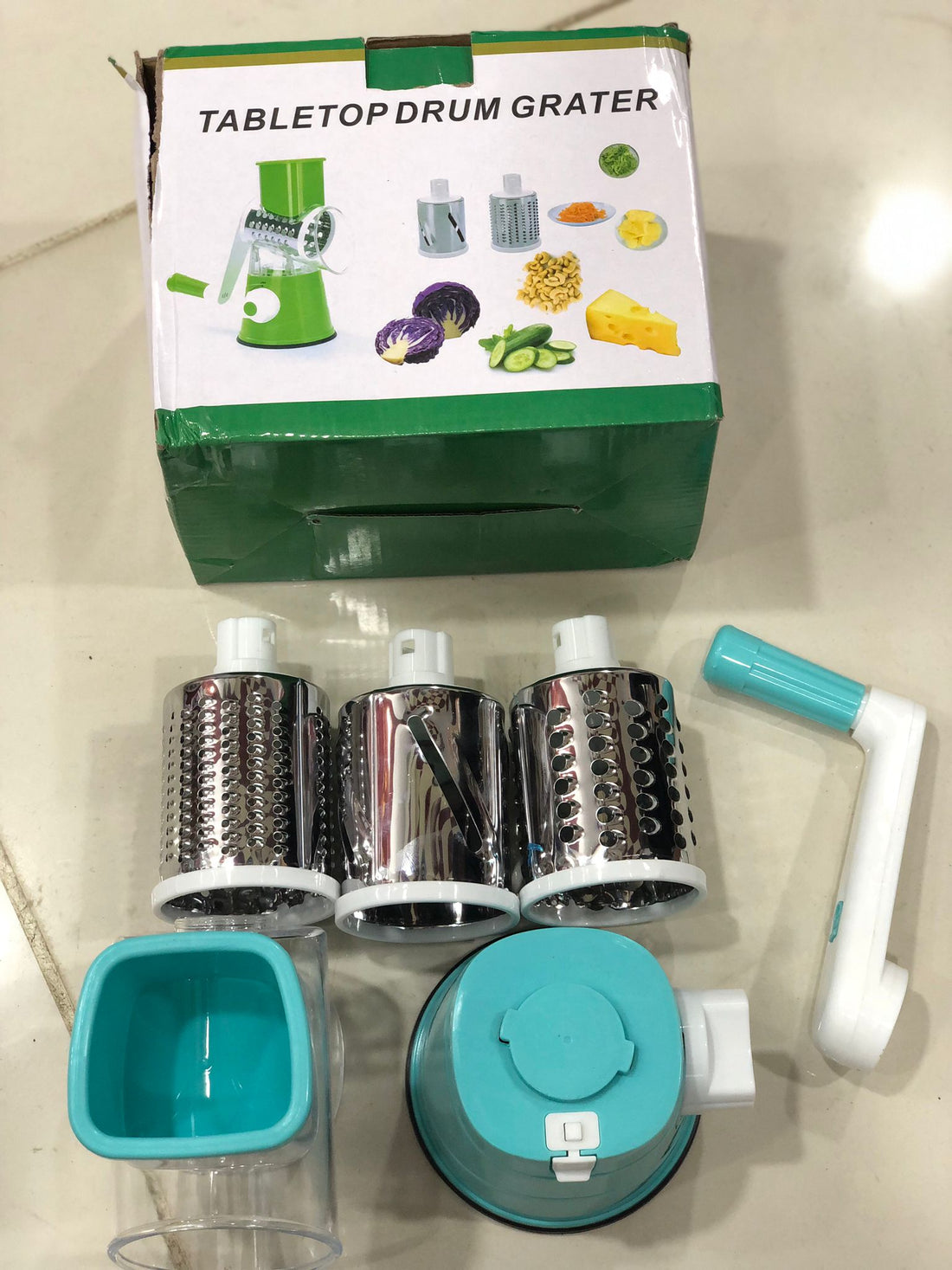 3-in-1 Manual Vegetable Cutter & Slicer Machine - Multifunctional Kitchen Cheese Chopper & Potato Shredder (Random Color)