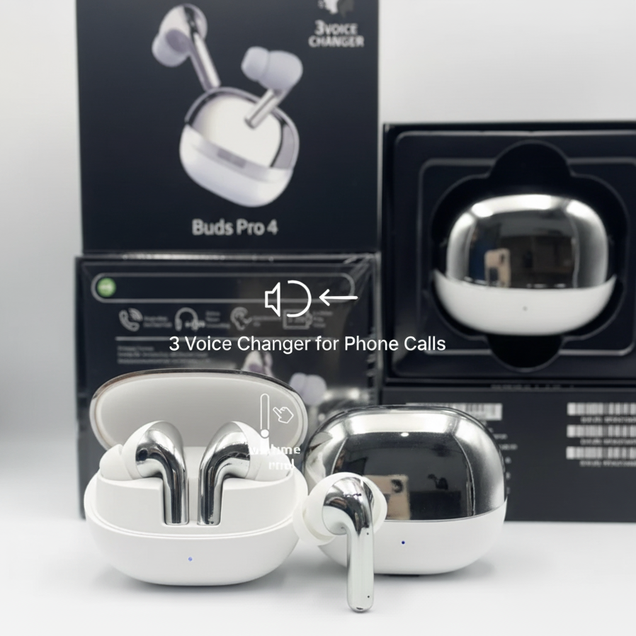Samsung Buds 4 Pro Copy Wireless Earphones - Heavy Bass Earbuds With Noise Cancellation & Long Battery Backup (Random Color)