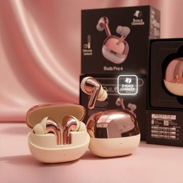 Samsung Buds 4 Pro Copy Wireless Earphones - Heavy Bass Earbuds With Noise Cancellation & Long Battery Backup (Random Color)