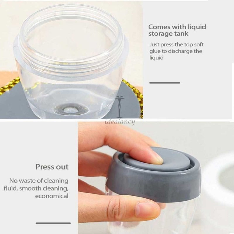 Kitchen Soap Dispensing Palm Brush – Automatic Dish Scrubber for Pots, Pans & Sinks (Non-Scratch)