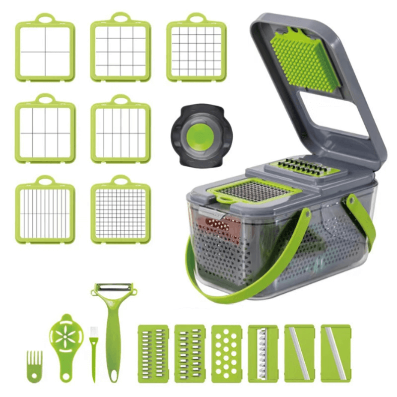 22-in-1 Premium Vegetable Cutter & Multi-Functional Kitchen Slicer Box